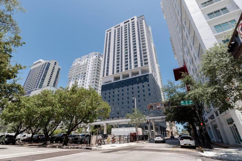 Stylish Modern Downtown Studio Free Parking Apartment Miami Exterior photo